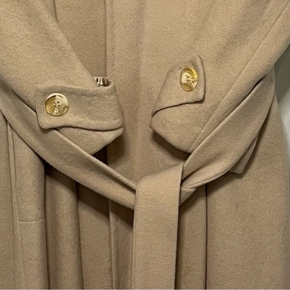 Cashmere Cream Wrap Coat Super Soft - Picture 3 of 6